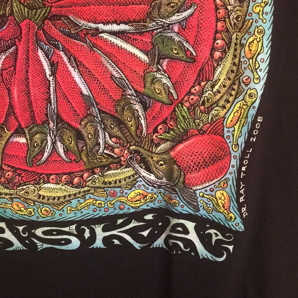 Ray Troll Sockeyedelic Alaska Tee - Picture 4 of 5